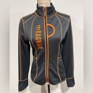 Ragnar Grey Tech Long Sleeve Softshell Jacket Gray Orange Size XS